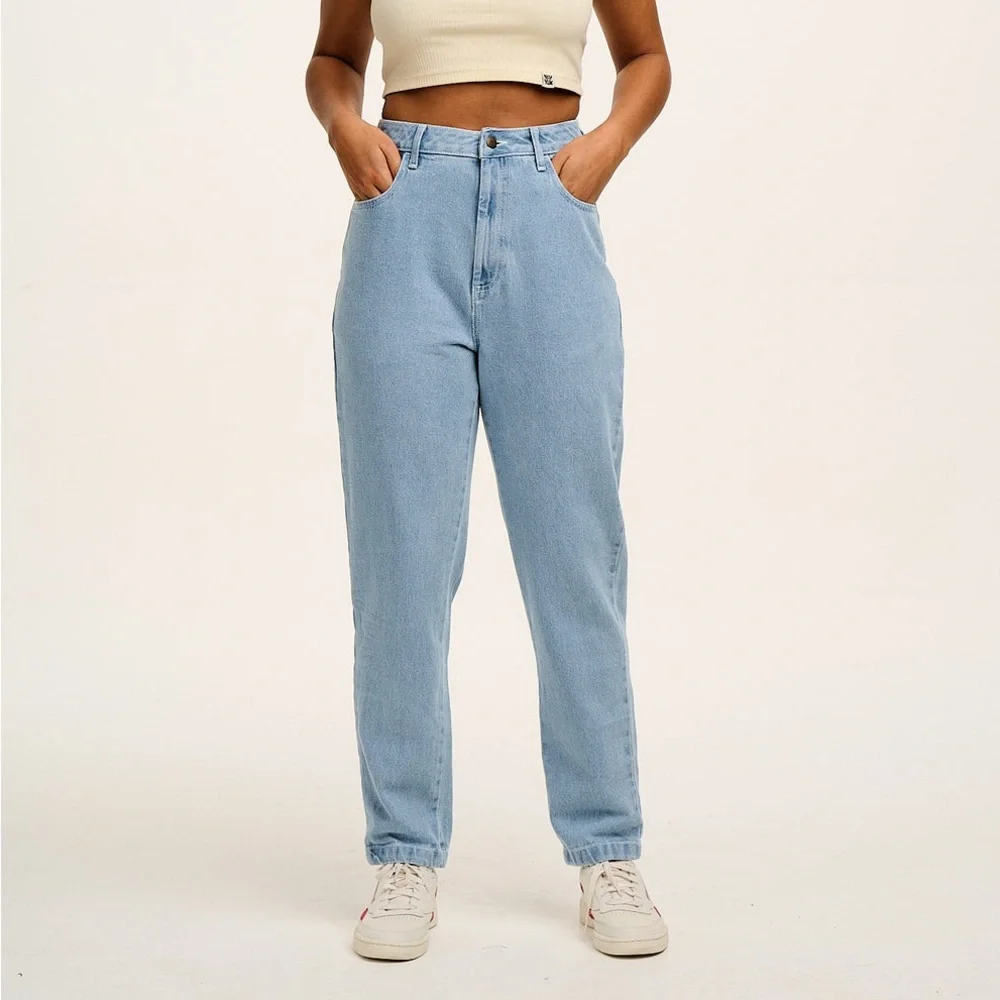 Lucy and Yak Organic Cotton Dana Mom Jeans 28 - Picture 1 of 8